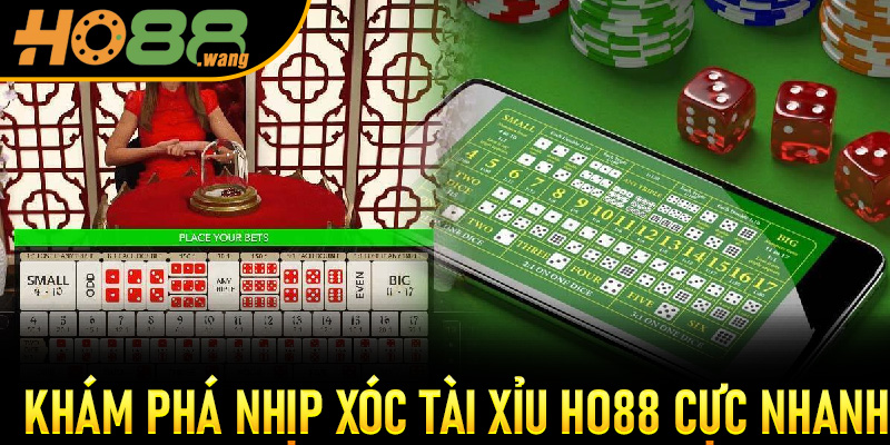 Khám phá nhịp xóc Tài Xỉu Ho88 cực nhanh
